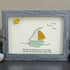 Delightful Sailboat Best Wish Sea Glass Framed Art - image 0