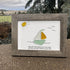 Delightful Sailboat Best Wish Sea Glass Framed Art - image 3