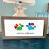 Rainbow Puppy Pet Paw Prints Sea Glass Framed Art - image 11