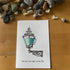 Light Of My Life Street Light Sea Glass Framed Art - Seaglass Card - 8" X 6" - image 1
