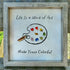 Artist's Palette Paint Your Life With Colors Sea Glass Framed Art - image 5