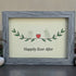 Happily Ever After Lovebirds Sea Glass Framed Art - image 6