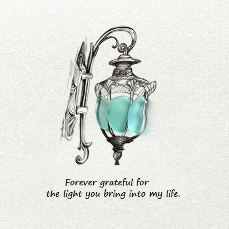 Grateful For The Light You Bring Into My Life Sea Glass Framed Art - image 2