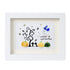 Happy Halloween Ghost And Pumpkin Sea Glass Framed Art - White - 6" X 8" - image 15