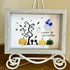 Happy Halloween Ghost And Pumpkin Sea Glass Framed Art - image 8