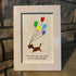 Run Free Now My Angel Dog Memorial Sea Glass Framed Art - image 2