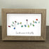 Christmas Light Bulbs Sea Glass Framed Art - image 9