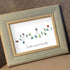 Christmas Light Bulbs Sea Glass Framed Art - image 6