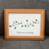 Christmas Light Bulbs Sea Glass Framed Art - image 3