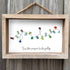 Christmas Light Bulbs Sea Glass Framed Art - image 5