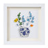 Colored Floral In Blue And White Vase Sea Glass Framed Art - White - 8" X 8" - image 12