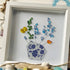 Colored Floral In Blue And White Vase Sea Glass Framed Art - image 4
