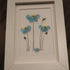 Blue Blossoming Flower Sea Glass Framed Art - image 8