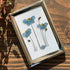 Blue Blossoming Flower Sea Glass Framed Art - image 2