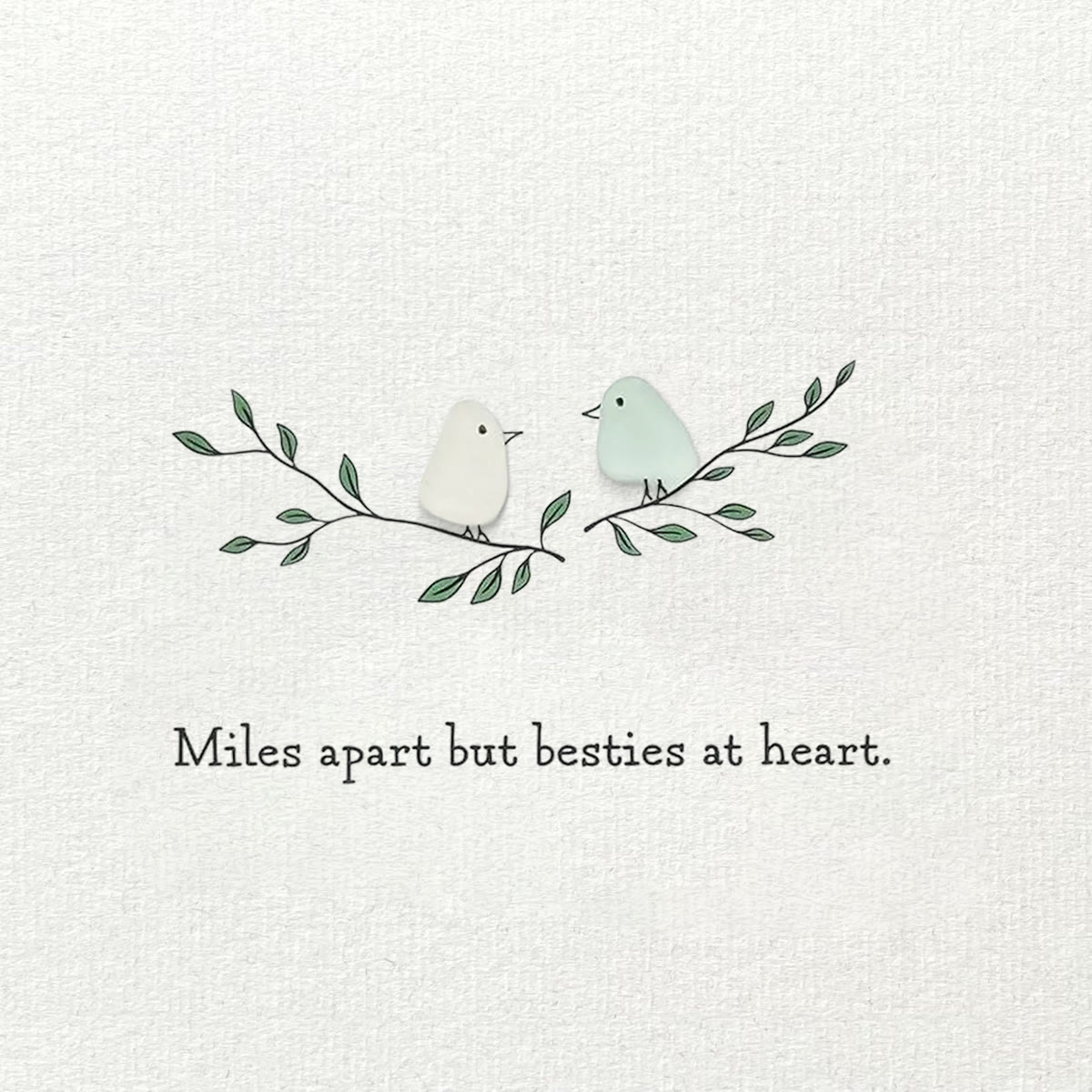 Best Friends Gift Sea Glass Framed Art - Seaglass Card - 6" X 8" - image 1