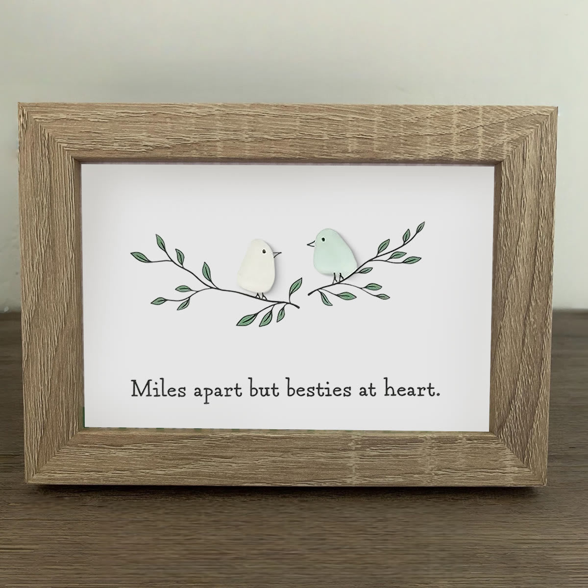 Best Friends Gift Sea Glass Framed Art - image 0