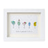 Wine is a panacea of all ill Sea Glass Framed Art - White - 6" X 8" - image 11