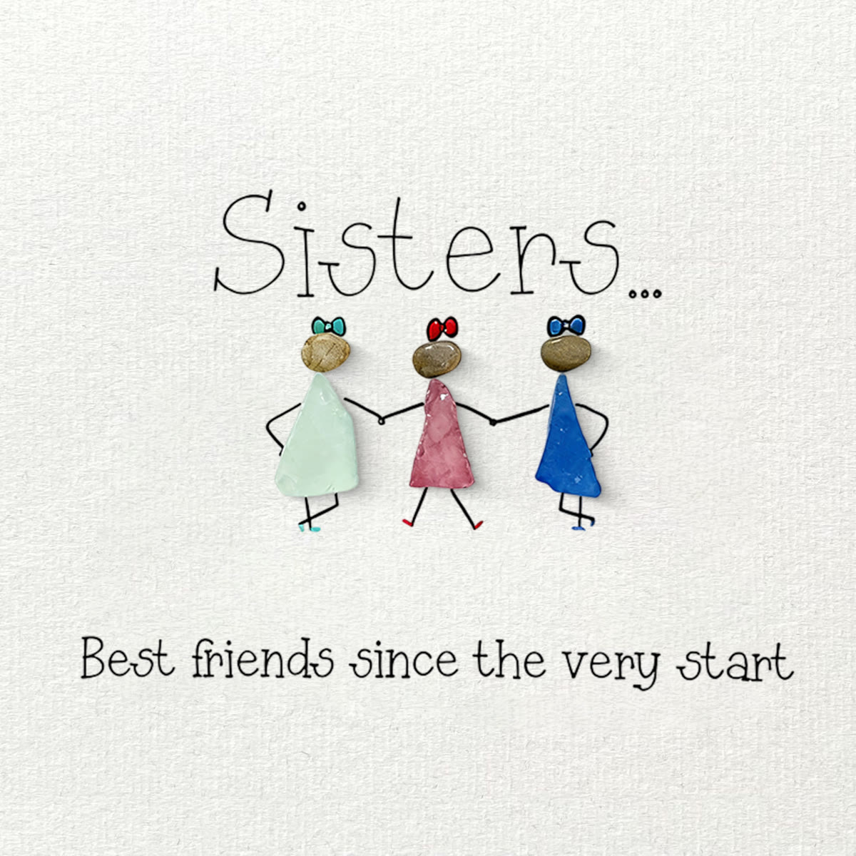 Sisters Are Best Friends Sea Glass Framed Art - image 10