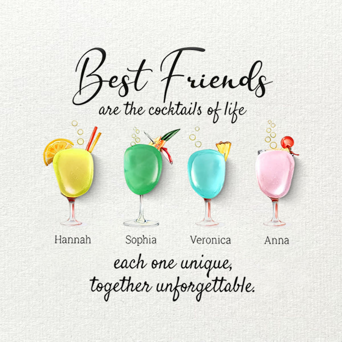 Best Friends Friendship Gift Seaglass Card Artwork With Frame - Seaglass Card - 8" X 8" - image 1