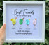 Best Friends Friendship Gift Seaglass Card Artwork With Frame - image 7
