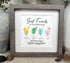 Best Friends Friendship Gift Seaglass Card Artwork With Frame - image 4