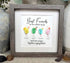 Best Friends Friendship Gift Seaglass Card Artwork With Frame - image 4