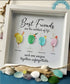Best Friends Friendship Gift Seaglass Card Artwork With Frame - image 0