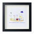 Encourage Colorful Flower Seaglass Card Artwork With Frame - Black - 8" X 8" - image 10