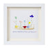 Encourage Colorful Flower Seaglass Card Artwork With Frame - White - 8" X 8" - image 11
