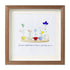 Encourage Colorful Flower Seaglass Card Artwork With Frame - image 12