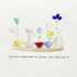 Encourage Colorful Flower Seaglass Card Artwork With Frame - image 7