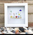 Encourage Colorful Flower Seaglass Card Artwork With Frame - image 2