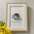 Life Happens Coffee Helps Seaglass Card Artwork With Frame - image 3