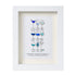 Dreamy Blue Cocktail Seaglass Card Artwork With Frame - White - 8" X 6" - image 11