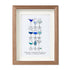 Dreamy Blue Cocktail Seaglass Card Artwork With Frame - Walnut Brown - 8" X 6" - image 9