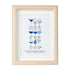 Dreamy Blue Cocktail Seaglass Card Artwork With Frame - Oak - 8" X 6" - image 8