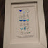 Dreamy Blue Cocktail Seaglass Card Artwork With Frame - image 7
