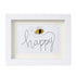 Bee Happy Sea Glass Card Artwork With Frame - White - 6" X 8" - image 9