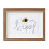 Bee Happy Sea Glass Card Artwork With Frame - Walnut Brown - 6" X 8" - image 7