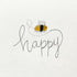Bee Happy Sea Glass Card Artwork With Frame - image 5