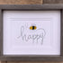 Bee Happy Sea Glass Card Artwork With Frame - image 4