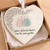 Sisters Heart-Shaped Sea Glass Hanging Ornament - image 2