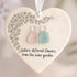 Sisters Heart-Shaped Sea Glass Hanging Ornament - image 1