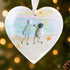 Beach Proposal Heart-Shaped Sea Glass Hanging Ornament - image 2