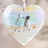 Beach Proposal Heart-Shaped Sea Glass Hanging Ornament - image 4