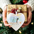 Beach Proposal Heart-Shaped Sea Glass Hanging Ornament - image 3