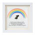 Rainbow Bridge Pet Memorial Sea Glass Framed Art - White - 8" X 8" - image 12