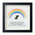Rainbow Bridge Pet Memorial Sea Glass Framed Art - Black - 8" X 8" - image 11