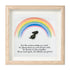 Rainbow Bridge Pet Memorial Sea Glass Framed Art - Oak - 8" X 8" - image 9