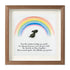Rainbow Bridge Pet Memorial Sea Glass Framed Art - Walnut Brown - 8" X 8" - image 10